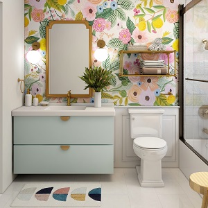 Цветная и яркая ванная комната: как преобразить санузел в Горячегорске - goryachegorsk.mebel54.com | фото