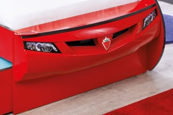 CARBED Кровать-машина Coupe с выдвижной кроватью Red 20.03.1306.00 в Горячегорске - goryachegorsk.mebel54.com | фото