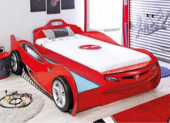 CARBED Кровать-машина Coupe с выдвижной кроватью Red 20.03.1306.00 в Горячегорске - goryachegorsk.mebel54.com | фото