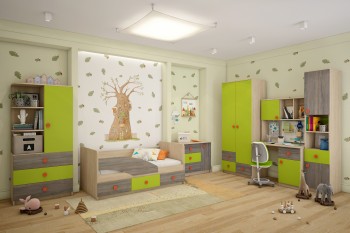 Детская комната Пуговка в Горячегорске - goryachegorsk.mebel54.com | фото