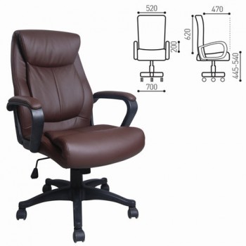 Кресло офисное BRABIX Enter EX-511 (коричневый) в Горячегорске - goryachegorsk.mebel54.com | фото