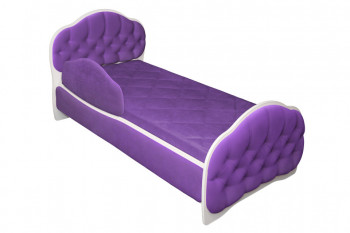 Кровать 160 Гармония 32 Фиолетовый (мягкий бортик) в Горячегорске - goryachegorsk.mebel54.com | фото