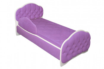 Кровать 170 Гармония 67 Светло-фиолетовый (мягкий бортик) в Горячегорске - goryachegorsk.mebel54.com | фото