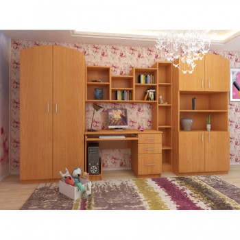 Детская Мишутка Комплект мебели (Вишня оксфорд) в Горячегорске - goryachegorsk.mebel54.com | фото