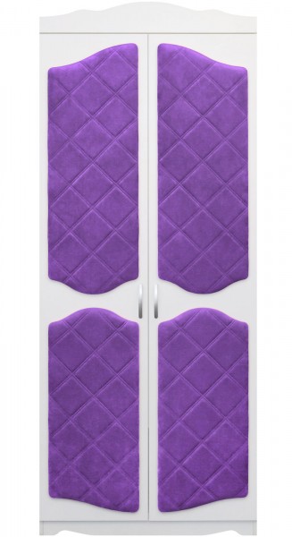 Шкаф 2-х створчатый серии Иллюзия 32 фиолетовый в Горячегорске - goryachegorsk.mebel54.com | фото