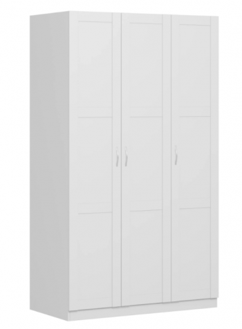 Шкаф трехдверный Пегас сборный белый в Горячегорске - goryachegorsk.mebel54.com | фото