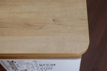 Стол с ящиками «Оксфорд» (Ривьера/Белый с рисунком) в Горячегорске - goryachegorsk.mebel54.com | фото